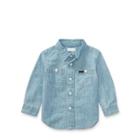 Ralph Lauren Cotton Chambray Workshirt Light Blue 9m