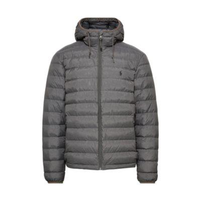 Ralph Lauren Packable Hooded Down Jacket Windsor Heather