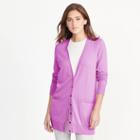Ralph Lauren Lauren Stretch Cotton V-neck Cardigan Hyacinth