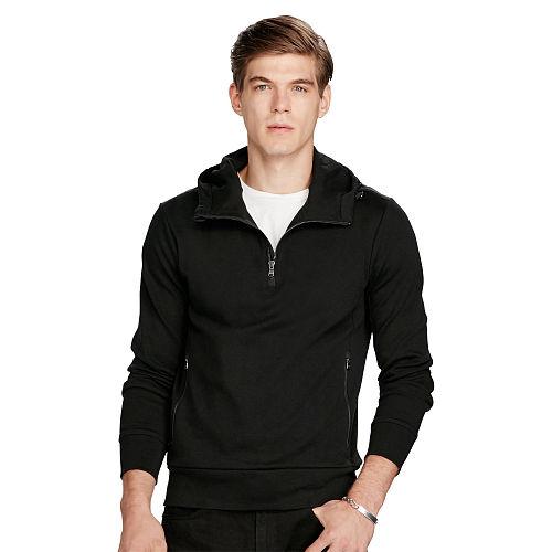 Polo Ralph Lauren Cotton Interlock Hoodie Polo Black