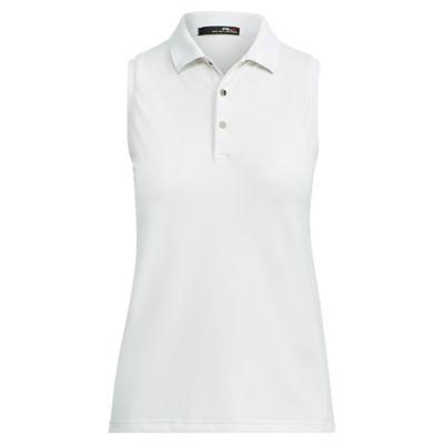 Ralph Lauren Tailored Fit Tech Mesh Polo Pure White