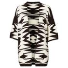 Ralph Lauren Lauren Woman Cotton-linen Cardigan Herbal Milk/polo Black