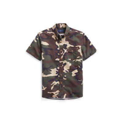 Ralph Lauren Classic Fit Camo Oxford Shirt Heritage Camo Print