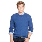 Polo Ralph Lauren Cable-knit Cashmere Sweater Shale Blue Heather