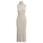 Ralph Lauren Cashmere Turtleneck Dress Stone Grey Heather