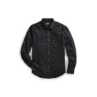 Ralph Lauren Denim Western Shirt Black And Black