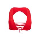 Ralph Lauren Lace-up Halter Top Paris Red