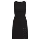 Ralph Lauren Lauren Lace-up-hem Dress Black