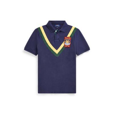 Ralph Lauren Classic Fit Mesh Polo Shirt Cruise Navy Multi