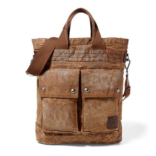 Polo Ralph Lauren Waxed Canvas Utility Tote Litchfield Honey