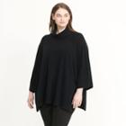 Ralph Lauren Lauren Woman Wool-cashmere Poncho Black