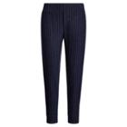 Ralph Lauren Pinstripe Cotton Jogger Pant Navy Stripe