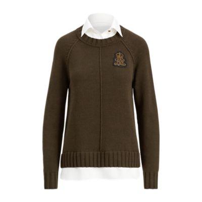 Ralph Lauren Bullion-patch Layered Shirt Deep Loden Heather