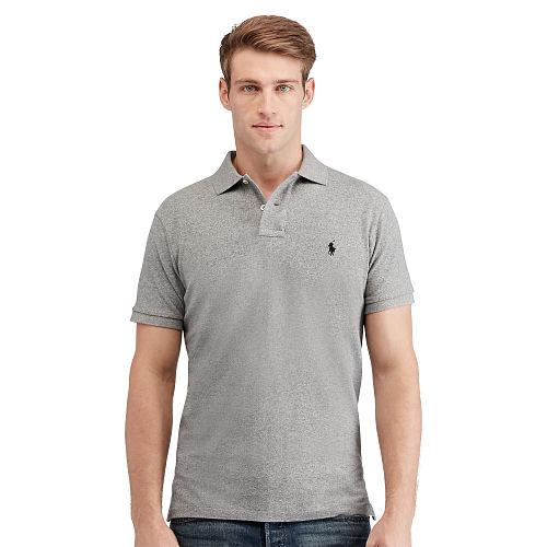 Polo Ralph Lauren Custom-fit Mesh Polo Shirt Canterbury Heather