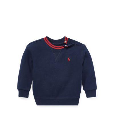 Ralph Lauren Cotton-blend-fleece Sweatshirt Cruise Navy 12m