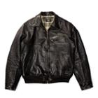 Ralph Lauren Rrl Leather Jacket Black