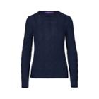 Ralph Lauren Cable-knit Cashmere Sweater Lux Navy