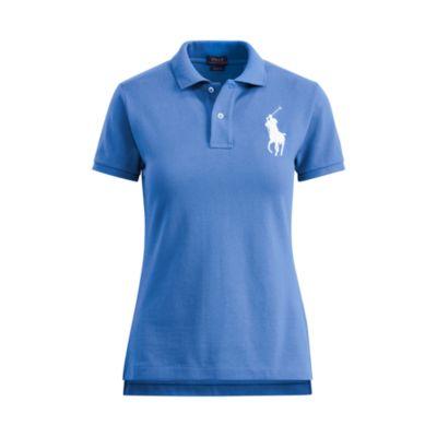 Ralph Lauren Skinny Fit Big Pony Polo Blue