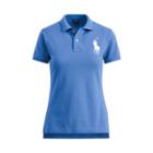 Ralph Lauren Skinny Fit Big Pony Polo Blue