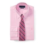 Ralph Lauren Classic Fit Easy Care Shirt 2247b Pink/white