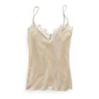 Ralph Lauren Lace-trim Velvet Camisole Desert Grey