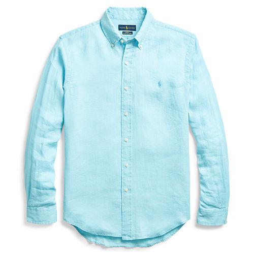 Polo Ralph Lauren Slim Fit Ocean-wash Shirt French Turquoise