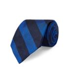 Ralph Lauren Striped Silk Twill Narrow Tie Navy/royal