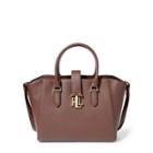 Ralph Lauren Pebble Leather Bethany Shopper Burnished Brown