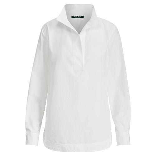 Ralph Lauren Lauren Petite Cotton Poplin Shirt