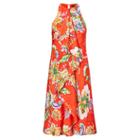 Ralph Lauren Lauren Ruffled Paisley-print Dress Orange Multi