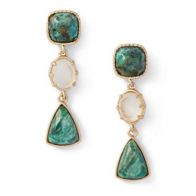 Ralph Lauren Linear Triple-drop Earrings Gold
