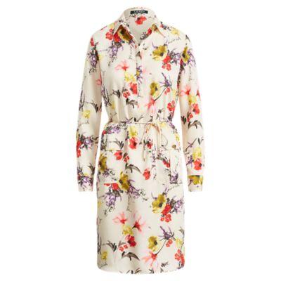 Ralph Lauren Floral Twill Utility Dress Multi