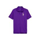 Ralph Lauren Classic Fit Mesh Polo Shirt Vista Purple