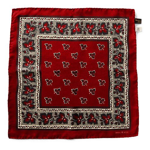 Ralph Lauren Rrl Print Silk Pocket Square