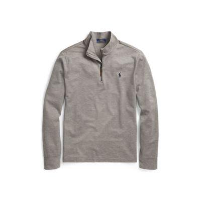 Ralph Lauren Cotton Piqu Half-zip Pullover Speedway Grey Heather