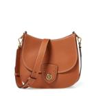 Ralph Lauren Pebbled Leather Crossbody Bag Lauren Tan