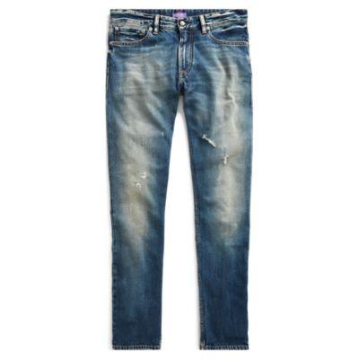 Ralph Lauren Slim Fit Distressed Jean Del Ray