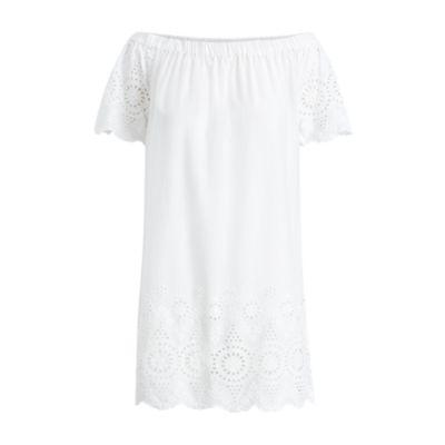 Ralph Lauren Eyelet Voile Cover-up White