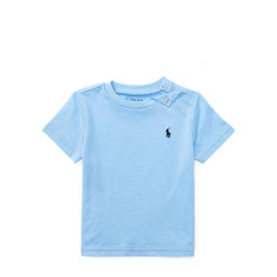 Ralph Lauren Cotton Jersey Crewneck T-shirt Austin Blue 24m