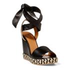 Ralph Lauren Laney Nappa Leather Espadrille Black