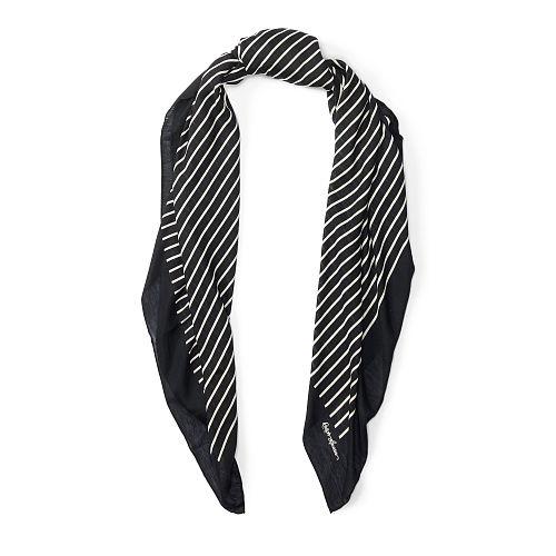 Polo Ralph Lauren Striped Square Scarf Polo Black/cream Stripe