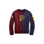 Ralph Lauren Cotton-blend-fleece Sweatshirt Cruise Navy/classic Wine