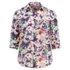 Ralph Lauren Lauren Woman Floral Button-down Shirt