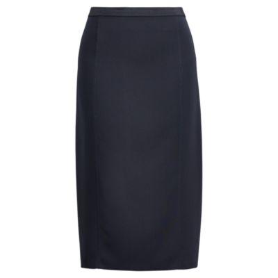 Ralph Lauren Ponte Midi Skirt Navy