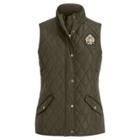 Ralph Lauren Quilted Mockneck Vest Dark Moss Xsp