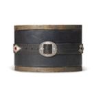 Ralph Lauren Rrl Studded Leather Belt Vintage Black