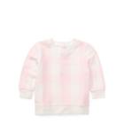 Ralph Lauren Gingham French Terry Pullover Pink/white Multi 3m