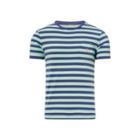 Ralph Lauren Custom Fit Striped T-shirt Dusted Ivy/observer Blue