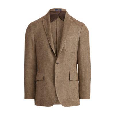 Ralph Lauren Morgan Basket-weave Jacket Brown/tan
