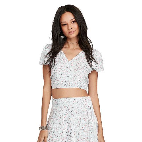 Ralph Lauren Denim & Supply Floral-print Crop Top Kimber Floral